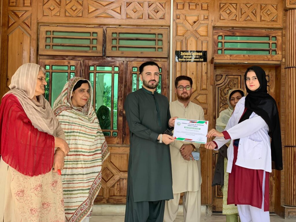 Leadership Day: Students of the 7th semester at Jinnah College of Nursing on 9th October 2025 1 561254334 820074270558757 775037878901874249 n